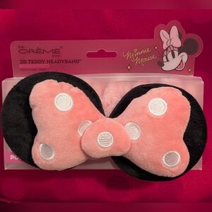 Minnie Mouse Pink Polka Dot Bow Makeup Headband - New In Package Disney's Minnie